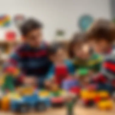 Selecting Toys for Child Development Parents and children discussing toy selection based on developmental needs