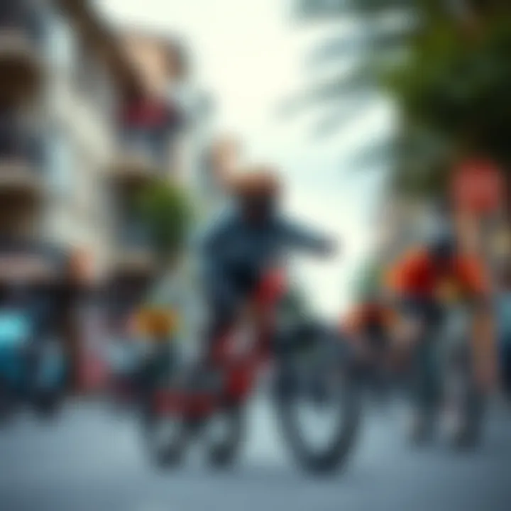 An inspiring parkour biking community coming together