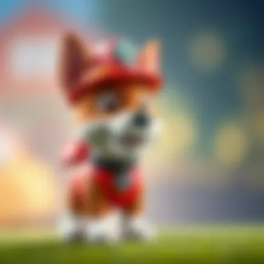 Marshall: The Brave Fire Pup Detailed showcase of Marshall, the fire pup