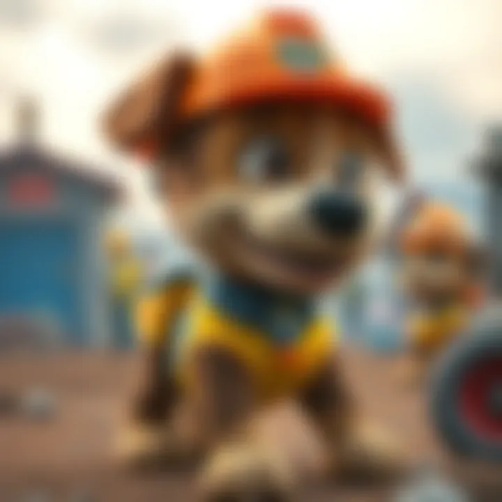 Rubble: The Constructive Builder Exploring Rubble, the construction pup