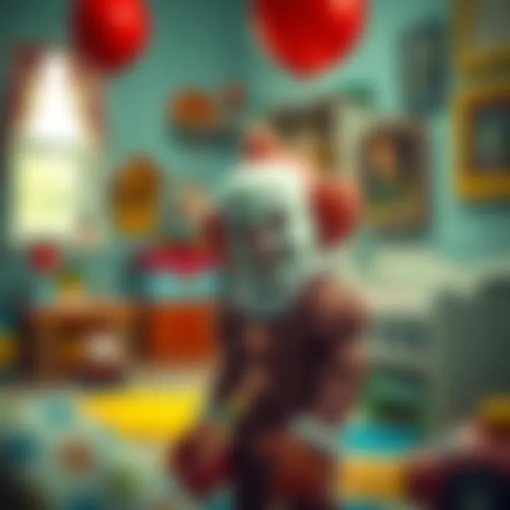 Pennywise toy in a children's room