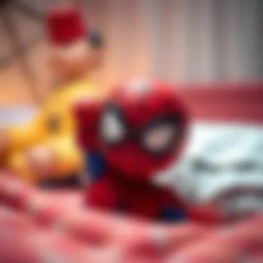 Playful design of Spider-Man sleep accessories