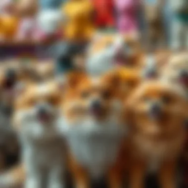 Diverse Breeds of Fluff Different breeds of fluffy dogs displayed together