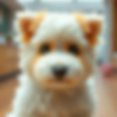 The Playful Fluff Fluffy dog showcasing its soft fur and playful demeanor