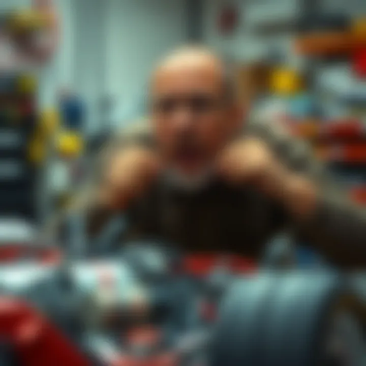 Adjusting the Fuel System of RC Gas Cars An expert adjusting the fuel system of an RC gas car