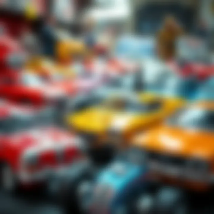 Popular Models of RC Gas-Powered Cars A collection of popular RC gas-powered car models displayed together