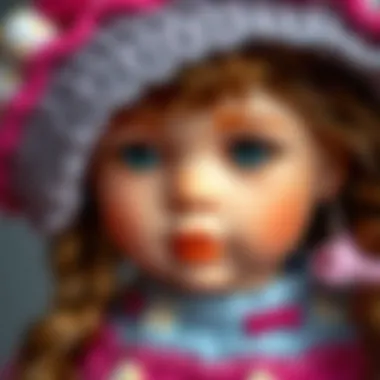 Intricate Details of a Realistic Doll Close-up of a realistic doll's intricate details