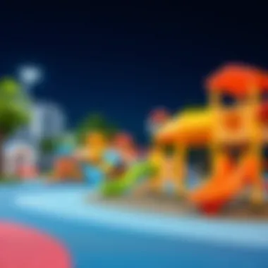 Safety features in a modern baby play park