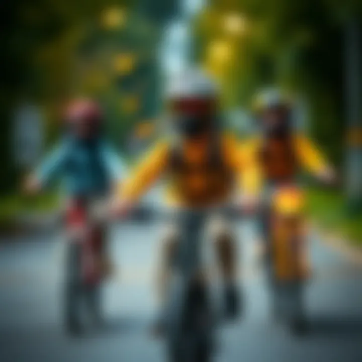 Safety gear for four-person biking