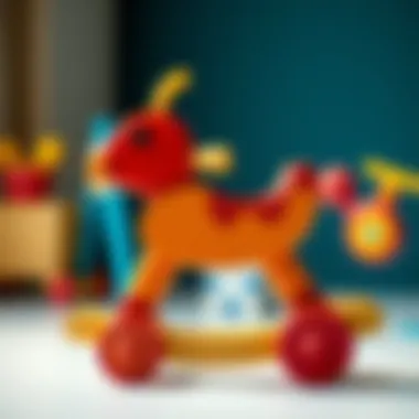 A close-up of a rocking toy's design, emphasizing its creativity and craftsmanship.