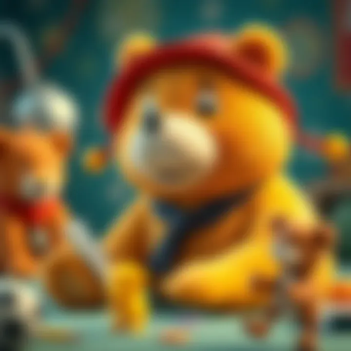 Educational Themes in Yellow Bear Illustration highlighting the educational themes present in the Yellow Bear series