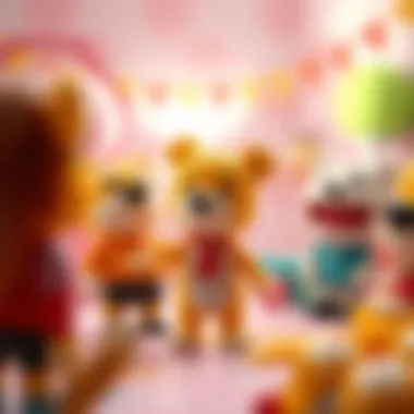 Engaging Character Dynamics Visual representation of the engaging character dynamics in the Yellow Bear animated series