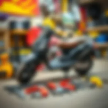 Essential Tools for Scooter Maintenance Essential scooter maintenance tools laid out for upkeep.