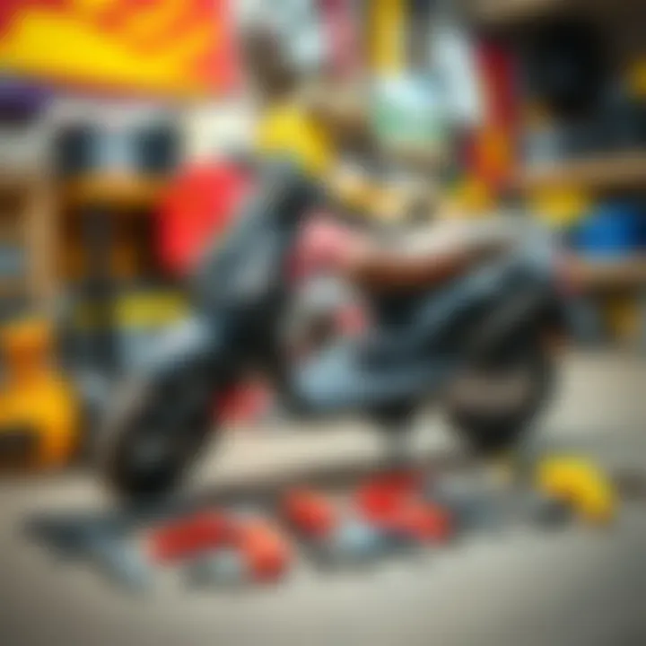 Essential Tools for Scooter Maintenance Essential scooter maintenance tools laid out for upkeep.