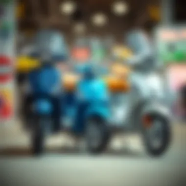 Comparing Popular Scooter Models A comparison of popular scooter models displayed side by side.