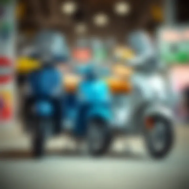 Comparing Popular Scooter Models A comparison of popular scooter models displayed side by side.