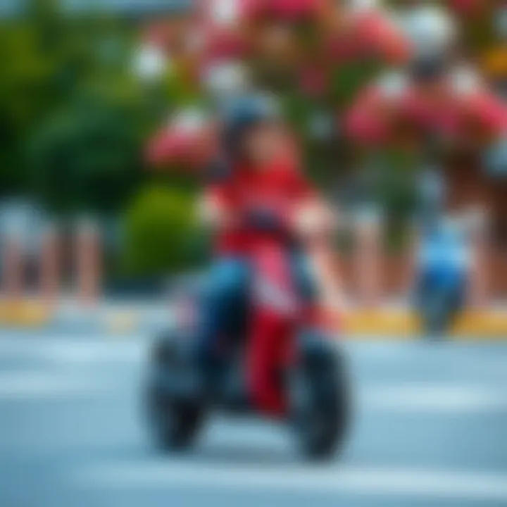 Mastering Safe Riding Techniques An individual demonstrating safe riding techniques on a scooter.