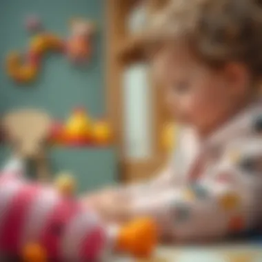 Social Interaction Through Play with Plush Toys A child playing with plush toys, demonstrating social interaction