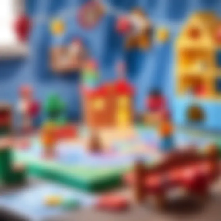 Imaginative Play: Creative Setup for the Şimşek Game A creative setup for the Şimşek game, illustrating imaginative play.