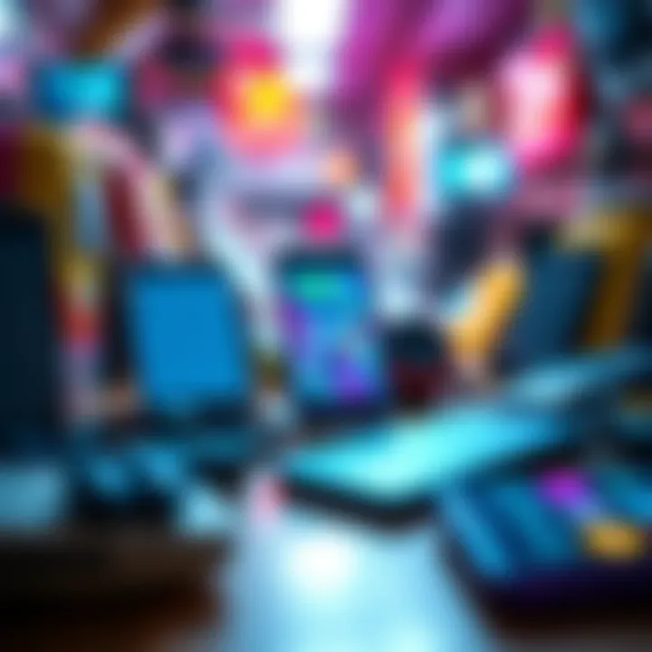 Variety of smartphones for kids