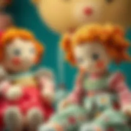 Soft fabric dolls for children