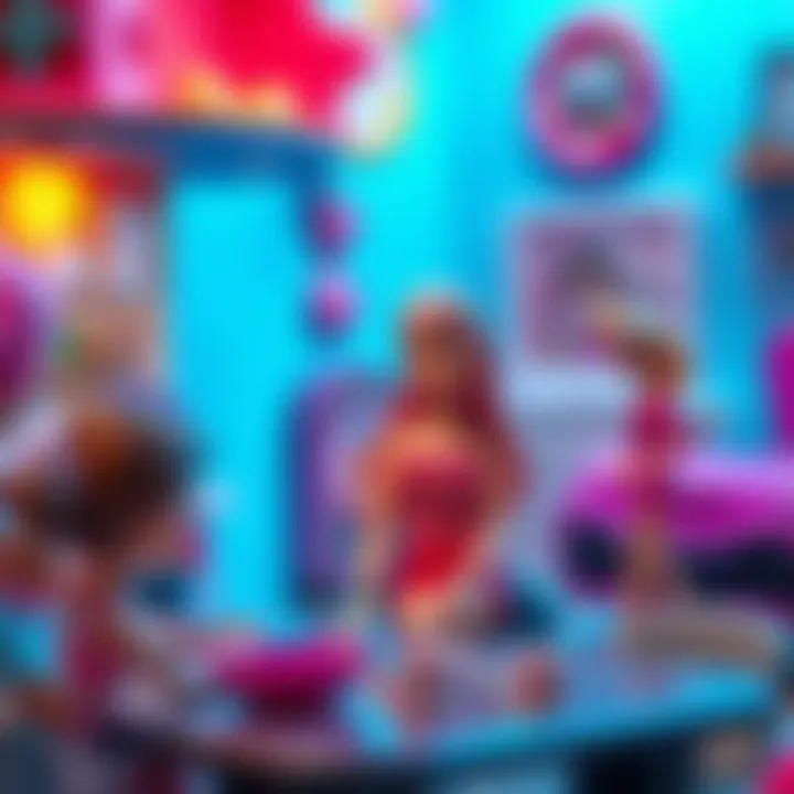 Barbie toys fostering social interaction among kids