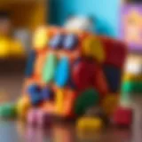 Colorful infinity cube toy promoting cognitive development