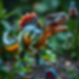 A detailed Spinosaurus figure showcasing its unique features