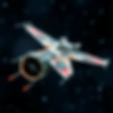 Detailed illustration of a Star Wars starfighter