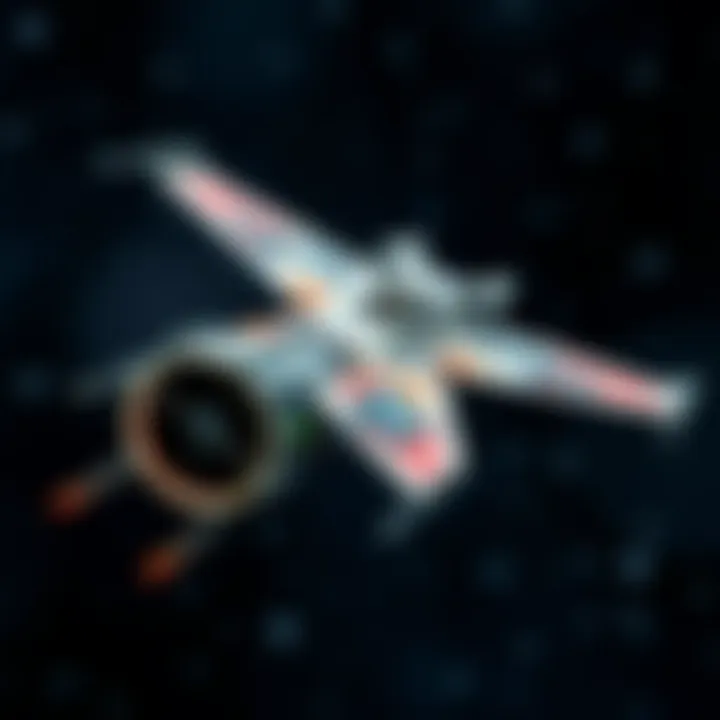 Detailed illustration of a Star Wars starfighter