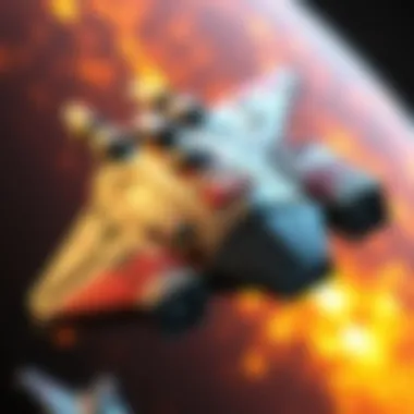 Concept art showcasing the evolution of Star Wars ships