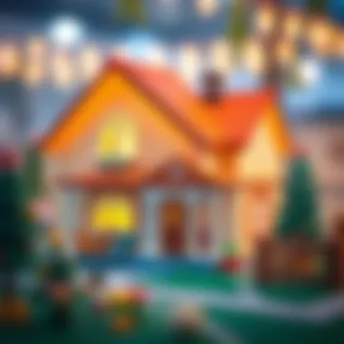 Step-by-step guide illustrations for model house