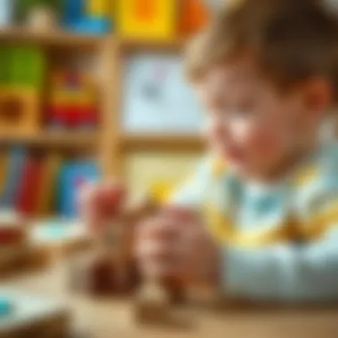 Imaginative Play: The Power of Creativity A child using imagination while playing with wooden cubes
