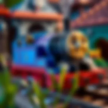 Thomas and Friends engaging in a fun play scenario