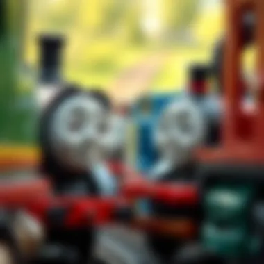 Illustration of Henry interacting with other trains