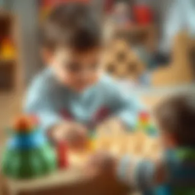 Child engaging with tombik game for skill development