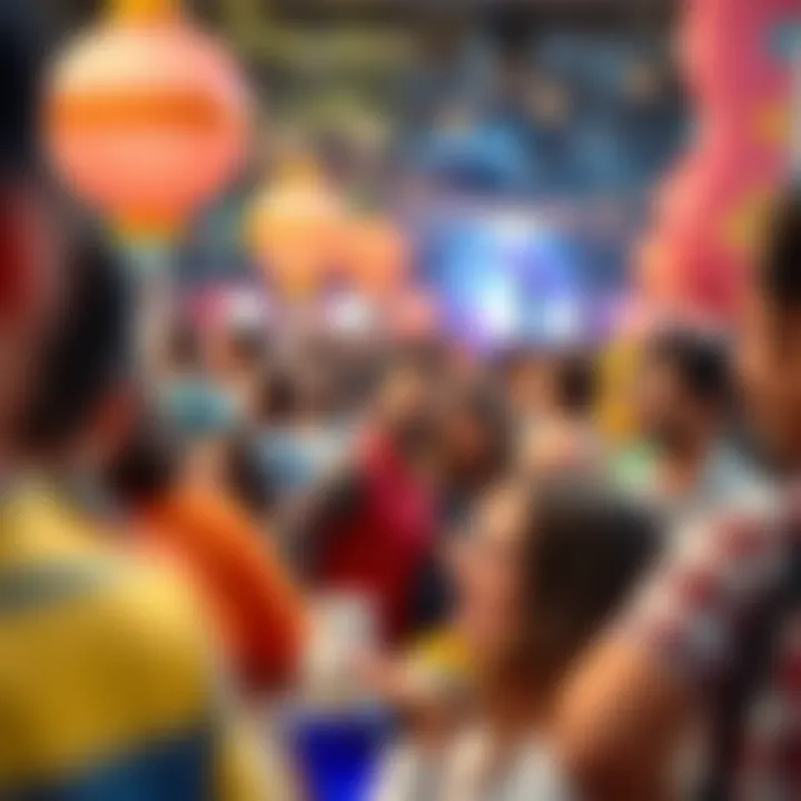 A vibrant gathering during a Toros games event celebrating community spirit