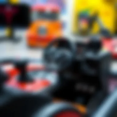 Different varieties of toy steering consoles