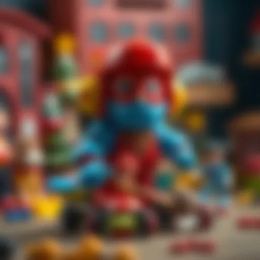 Diverse toys for boys