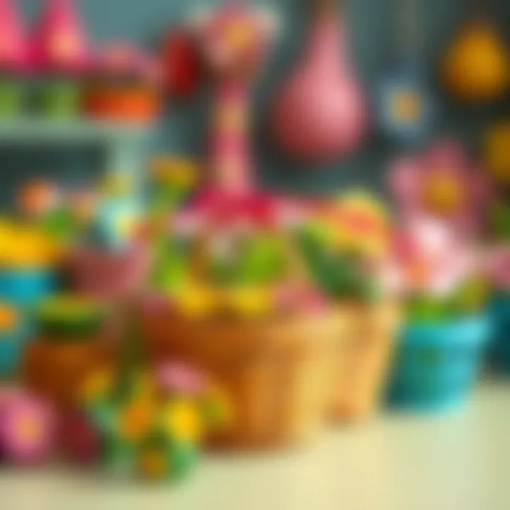 Variety of flower basket toys available in the market