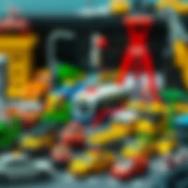 Diverse Selection of Traffic Set Toys A variety of traffic set toys displayed