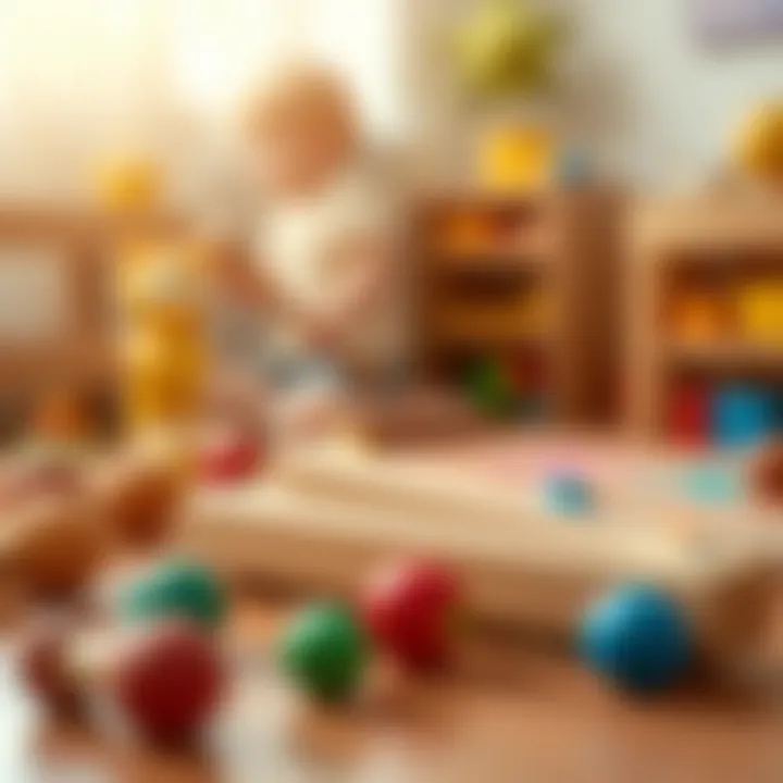 Wooden toy tongs promoting fine motor skills in children