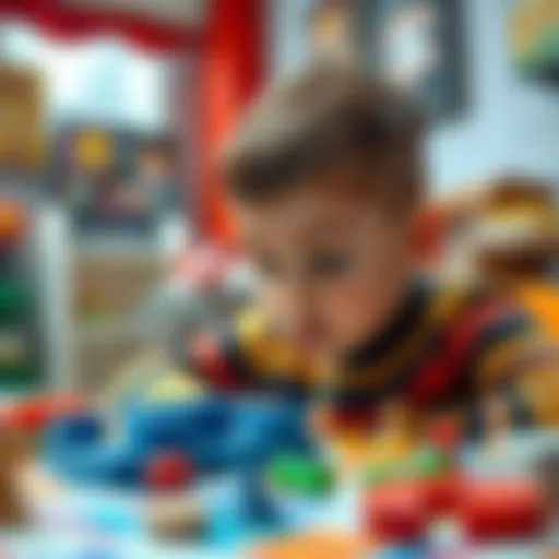 A child engrossed in a board game that enhances critical thinking skills.
